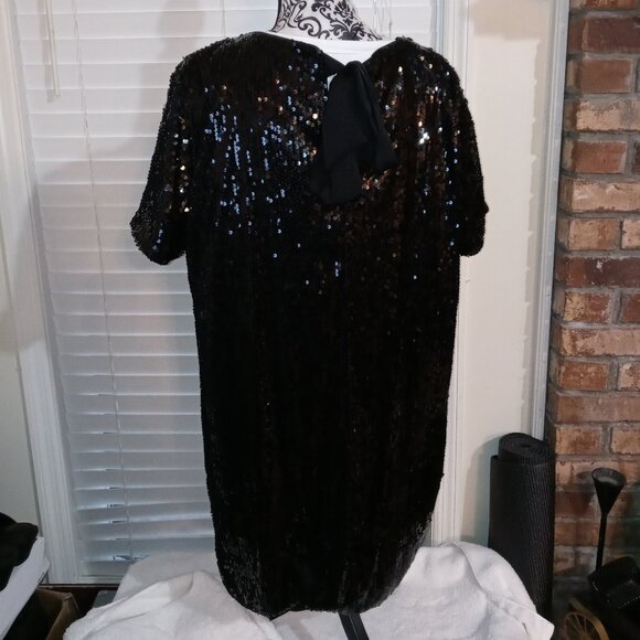 Nine West Black Sequin Top – Size XL - Picture 2 of 6